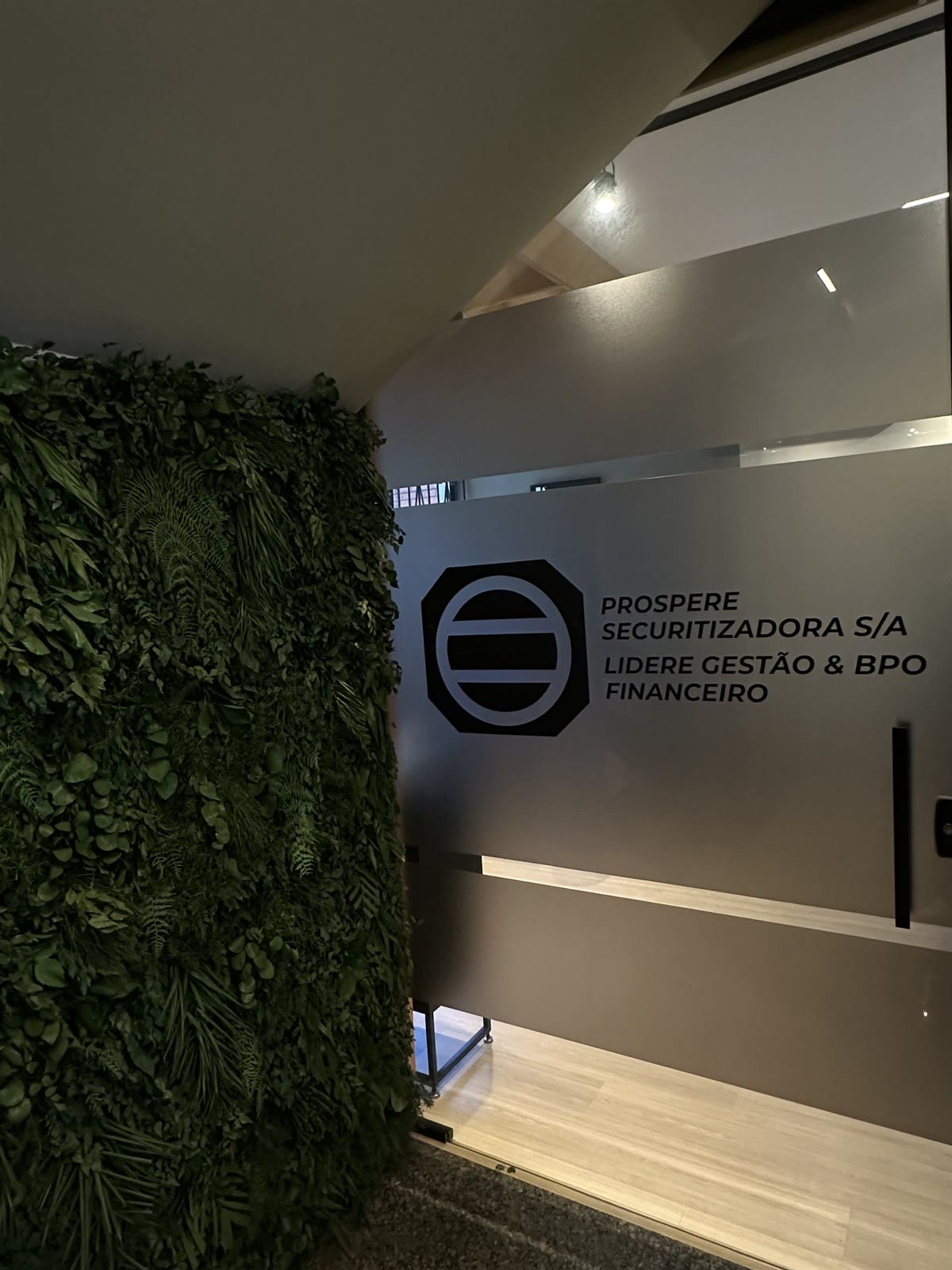 Recepção da Lidere com a marca Prospere Securitizadora e Lidere Gestão & BPO Financeiro